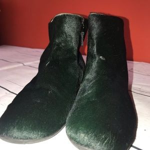 Prada Dark Green Calf Fur Boots-Men’s 7.5